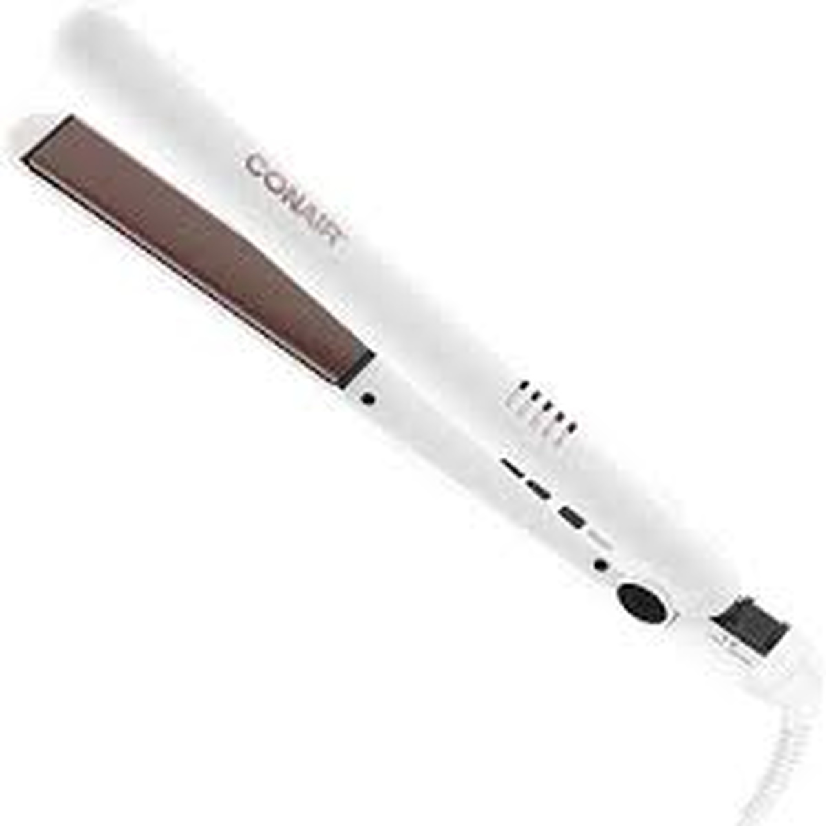 PLANCHA ALACIADORA CONAIR CS221WES 1 PUL CERAMICA BLANCO